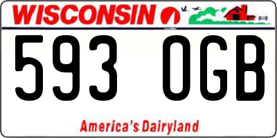 WI license plate 593OGB