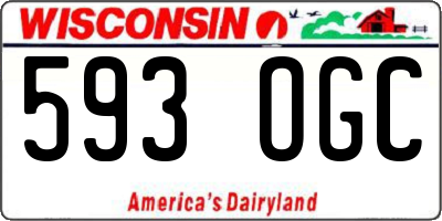 WI license plate 593OGC