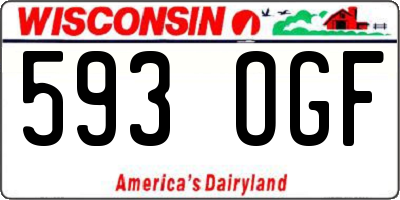 WI license plate 593OGF