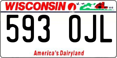 WI license plate 593OJL