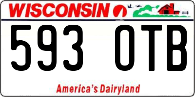 WI license plate 593OTB