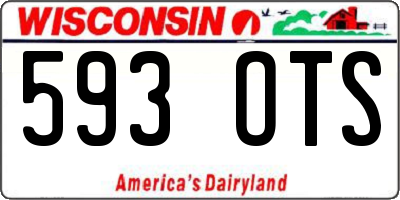 WI license plate 593OTS