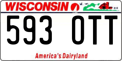 WI license plate 593OTT