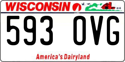 WI license plate 593OVG