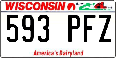 WI license plate 593PFZ