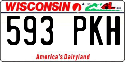 WI license plate 593PKH