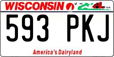 WI license plate 593PKJ