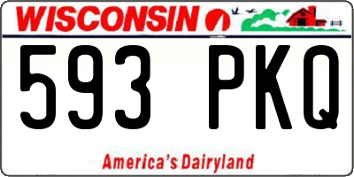 WI license plate 593PKQ