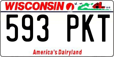 WI license plate 593PKT