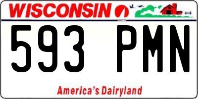 WI license plate 593PMN