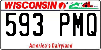 WI license plate 593PMQ