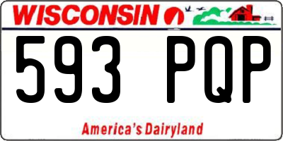 WI license plate 593PQP