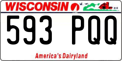 WI license plate 593PQQ