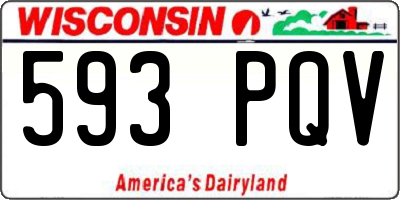 WI license plate 593PQV