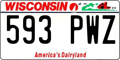 WI license plate 593PWZ