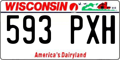 WI license plate 593PXH