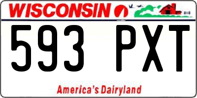 WI license plate 593PXT