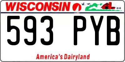 WI license plate 593PYB
