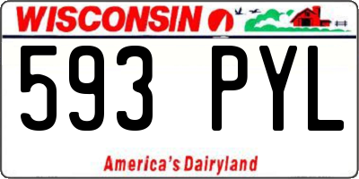 WI license plate 593PYL