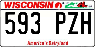WI license plate 593PZH