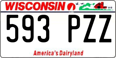 WI license plate 593PZZ