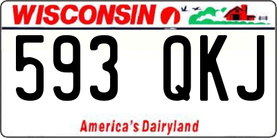 WI license plate 593QKJ