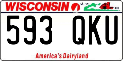 WI license plate 593QKU