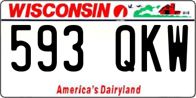 WI license plate 593QKW