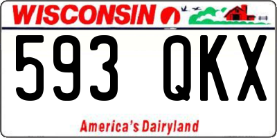 WI license plate 593QKX