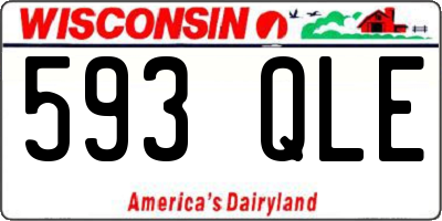 WI license plate 593QLE