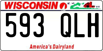 WI license plate 593QLH