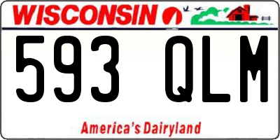 WI license plate 593QLM