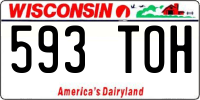 WI license plate 593TOH