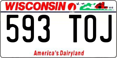 WI license plate 593TOJ