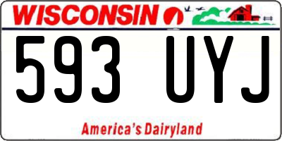 WI license plate 593UYJ