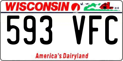 WI license plate 593VFC