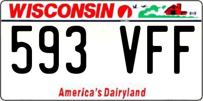 WI license plate 593VFF