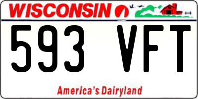 WI license plate 593VFT