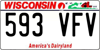 WI license plate 593VFV