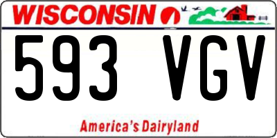 WI license plate 593VGV