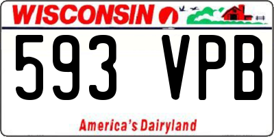 WI license plate 593VPB