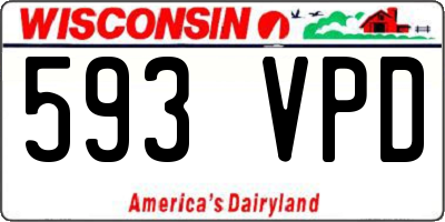 WI license plate 593VPD