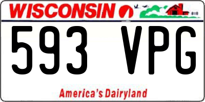 WI license plate 593VPG