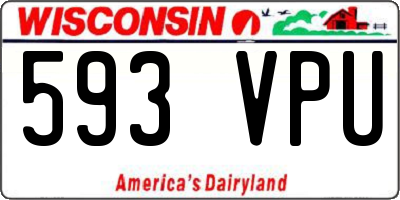 WI license plate 593VPU