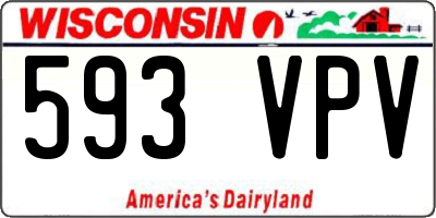 WI license plate 593VPV