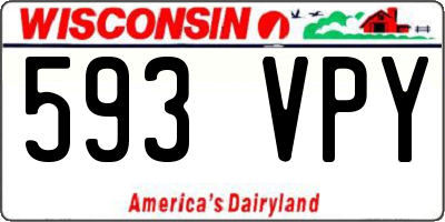 WI license plate 593VPY