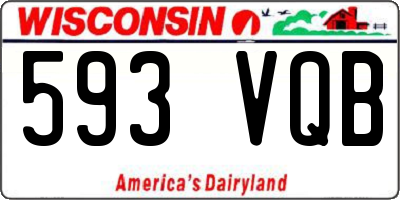 WI license plate 593VQB