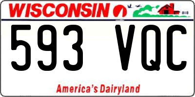 WI license plate 593VQC