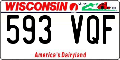 WI license plate 593VQF