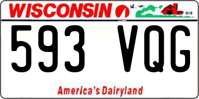 WI license plate 593VQG